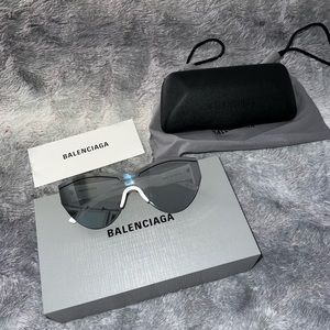 Brand New Balenciaga Black & White Sunglasses